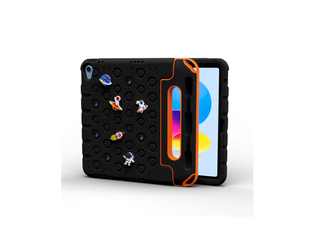 Moxedo Rugged Protective EVA Silicone Kids Case Cover, Shockproof DIY 3D Cartoon Pattern with Pencil Holder, Stand and Handle Grip for Apple iPad 2022 (10th Gen) 10.9 inch Moxedo Rugged Protective EVA Silicone Kids Case Cover, Shockproof DIY 3D Cartoon Pattern with Pencil Holder, Stand and Handle Grip for Apple iPad 2022 (10th Gen) 10.9 inch